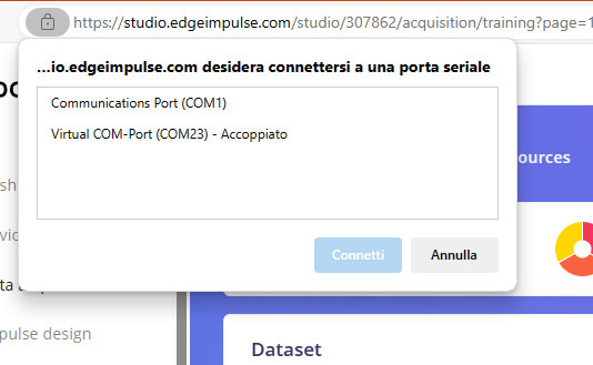 2023-11-11 14_52_11-Syntiant-RC-Go-Stop Nicla - Data acquisition - Edge Impulse e altre 6 pagine - P